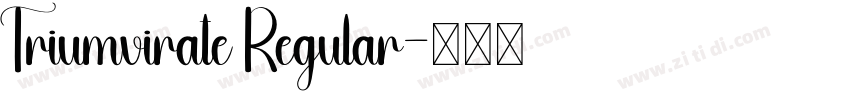 Triumvirate Regular字体转换 Triumvirate Regular字体转换